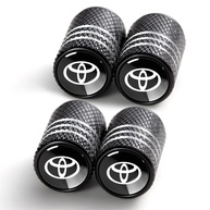 Tampas de Válvula de Pneu Premium para Toyota: Proteção e Estilo em Liga de Alumínio (4 Unidades Pretas) - imagem 1