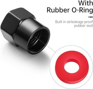 Tampas de Válvula de Pneu Premium para Cadillac: Estilo e Proteção para Seu Escalade, CT4, CT5, CT6 e Mais (4 Unidades Pretas) - imagem 3