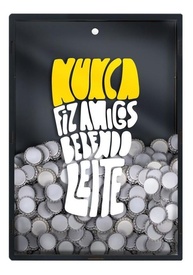 Quadro Decorativo Porta Tampinhas de Cerveja - Design Moderno em MDF Resistente - imagem 1