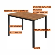 Conjunto Mesa Karina Flex: 6 Cadeiras + Tampo! - imagem 2