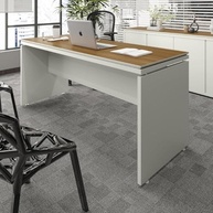 Mesa de Escritório Oslo 160cm com Tampo Duplo Fendi e Freijó - Design Moderno e Funcionalidade Premium - imagem 2