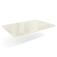 Tampo de Mesa Retangular 80x120cm com Vidro e Madeira Freijó - imagem 1