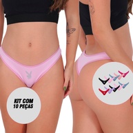 Tanga Playboy: Kit 10 Sexy e Confortável - imagem 1