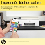 Impressora Multifuncional HP Smart Tank 583 Tanque de Tinta Colorida Wi-Fi com autorreparo, USB - Impressora, Copiadora e Scanner Cor: ‎Branco (4A8D8A) - imagem 5