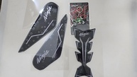 Adesivo Protetor de Tanque em Fibra de Carbono para Kawasaki Ninja 400 - Cinza - imagem 1