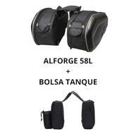 Kit Alforge Lateral 58L Universal + Mala Tanque Moto: Aventura e Praticidade! - imagem 3