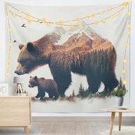 Urso para Tapeçaria Decorativa - 130x150cm | Decore Paredes com Estilo e Charme - imagem 2