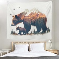 Urso para Tapeçaria Decorativa - 130x150cm | Decore Paredes com Estilo e Charme - imagem 4