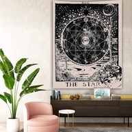 Tapeçaria de Tarô 150x130cm - Decoração Mística e Psicodélica para Quarto - imagem 1