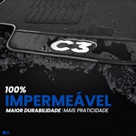 Tapete Emborrachado Premium para Novo C3 Feel Live First 2023-2025: Impermeável e Durável - Jogo com 4 Peças - imagem 4