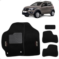 Tapete Automotivo Fiat Mobi 2016-2022: Proteção e Estilo com Carpete Bordado Premium - imagem 1
