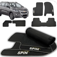 Tapete Automotivo Spin LT LTZ 2012-2017 Inteiriço Emborrachado Antiderrapante Impermeável - Jogo 5 Peças - imagem 2