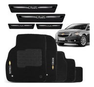 Tapete Automotivo Carpete Chevrolet Cruze 2011-2015 com Soleira Adesiva Personalizada - imagem 1