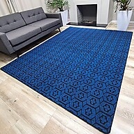 Tapete Geométrico Azul 1,50x2,00: Elegância para seu Lar - imagem 1
