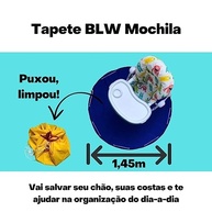 Kit Tapete BLW + Babador Manga Longa + Extensor de Pernas Azul Royal - Segurança e Conforto na Introdução Alimentar - imagem 4