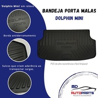 Protetor de Porta Malas BYD Dolphin Mini: Tapete Bandeja Sob Medida em PVC Premium - imagem 5