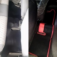 Tapete Automotivo Voyage G1 a G8 Rosa 3 Peças Borracha e Carpete Personalizado - imagem 5