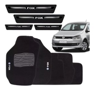 Tapete Automotivo Carpete Premium para Fox (2003-2014) + Soleira Adesiva Personalizada - imagem 1
