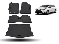Tapete de Borracha Inteiriço Traseiro e Porta Malas para Toyota Yaris Hatch - Proteção e Estilo Premium - imagem 1