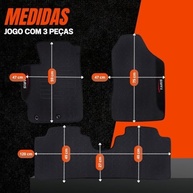 Jogo de Tapete Borracha Toyota Yaris 2018-2023: Proteção Impermeável com Logo Bordado (3 Peças) - imagem 3