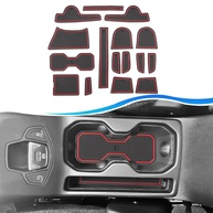 Kit 16 Peças Tapetes Porta-Copos e Ranhuras para Jeep Renegade 2019-2023 - Proteção e Estilo Impermeável - imagem 1
