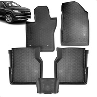 Jogo de Tapetes Automotivos Tipo Bandeja para Jeep Commander (2016-2025) em Borracha com Borda Alta Grid - Proteção e Estilo Premium - imagem 2