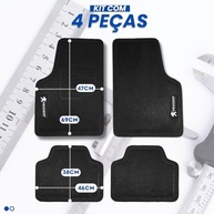 Jogo de Tapetes Emborrachados Universal Peugeot 4 Peças - Proteção e Estilo - imagem 3