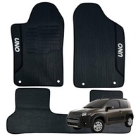 Jogo de Tapetes Automotivos Emborrachados para Fiat Uno Vivace (2011-2016) - 3 Peças com Bordado Exclusivo - imagem 2