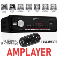 Taramps AMPlayer 400: Som Potente 1 DIN - imagem 1