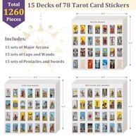 Mini Adesivos de Tarô Rider Waite - 1260 PCS para Journaling e Decoração - imagem 3