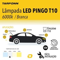 Lâmpada LED Tarponn Pingo T10 1 LED Convex: Iluminação Potente e Duradoura para Seu Veículo - imagem 3