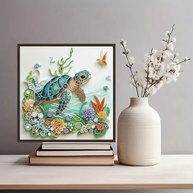Kits de Arte de Diamante 5D Tartaruga Marinha - Pintura DIY com Cristais para Adultos - imagem 5