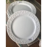 Conjunto de 6 Pratos Rasos em Porcelana 26,5cm com Relevo Tassel - Estilo e Qualidade na Mesa - imagem 3