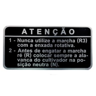Adesivo de Atenção Marcha Ré Yanmar TC10/TC11/TC12/TC14 - Segurança Essencial - imagem 2