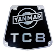 Placa Indicadora Original Yanmar TC8: Identificação Precisa e Durável para Sua Máquina - imagem 1