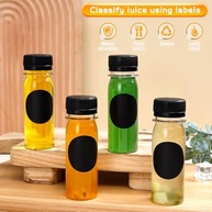tchrules 24 garrafas de plástico de gengibre de 118 ml, garrafas de suco com tampas para gengibre, extrato de baunilha, canela, mel, pimenta de Caiena, dose de bem-estar, molho picante (48 peças, 60 g - imagem 4