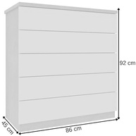 Cômoda 5 Gavetas Premium Tcil Móveis Cinamomo - Organização e Estilo para seu Ambiente - imagem 4