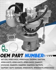 Turbocompressor TD025 para Chevy Cruze, Buick Encore e Trax 1.4L - Potência e Economia - imagem 4