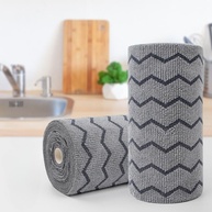 Rolo de Pano de Limpeza Lazy Tearable - Microfibra Reutilizável Multiuso (20 Peças) Cinza - imagem 1