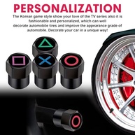 x xotic tech 4 peças de tampas de haste de válvula de pneu estilo jogo coreano, liga de alumínio anodizado, conjunto de tampas de válvula de roda à prova de vazamento, resistente à corrosão, universal - imagem 5