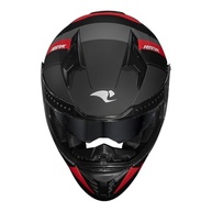 Capacete Race Tech Volt AbstraK com Óculos Integrado - Preto/Vermelho Fosco (Tamanho 62) - imagem 3