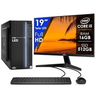 Computador Completo Intel Core i5 16GB SSD 512GB Monitor 19" Pc Hdmi Teclado e Mouse Strong Tech - imagem 1