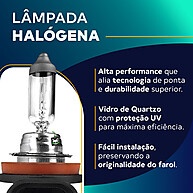 Lâmpada H8 4300k: Iluminação Automotiva Techone - imagem 2
