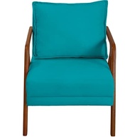 Kit 2 Poltronas Decorativas Shine em Madeira Maciça com Tecido Suede - Ideal para Sala, Escritório e Recepção - imagem 4