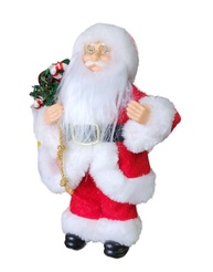 Papai Noel Tradicional 25 cm - Decoração Natalina Sofisticada em Tecido Premium - imagem 1