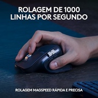 Combo Teclado e Mouse Sem Fio MX Keys S com Apoio para as Mãos, Conexão Bluetooth ou Receptor Logi Bolt, Iluminação Inteligente, Rolagem Rápida, Compatível com Windows, macOS, ChromeOS, Linux- Grafite - imagem 4
