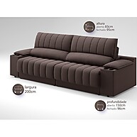Sofá Retrátil Murano: Conforto e Tecnologia! - imagem 2