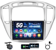 Upgrade Rádio Toyota Highlander 2000-2007: Tela 9" IPS HD, Android 12, Carplay/Android Auto Sem Fio - imagem 2