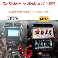 Rádio Automotivo Android 13 para Ford Explorer 2014-2019: Tela 12.3" IPS, GPS, Carplay/Android Auto Sem Fio, WiFi, DSP - imagem 3