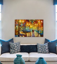 Tela Quadro Paisagem Iluminada 100x60cm - Decoração Moderna com Iluminação para Ambientes - imagem 3